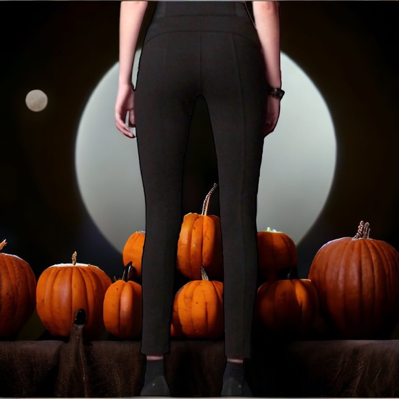 Simply Vera Vera Wang Black High Waisted Ponte Pull-on Skinny Pants M EUC Preppy - Picture 3 of 17